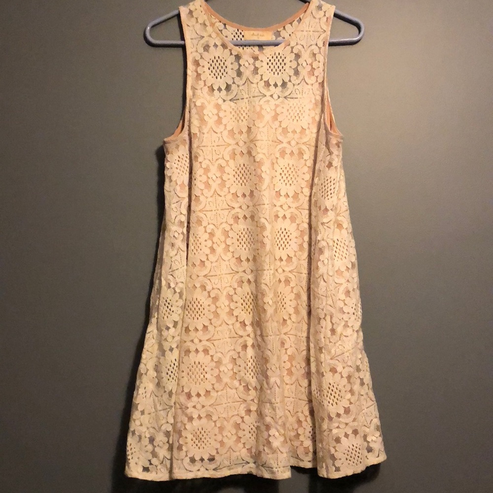 Altar’d State Ivory Lace Swing Dress